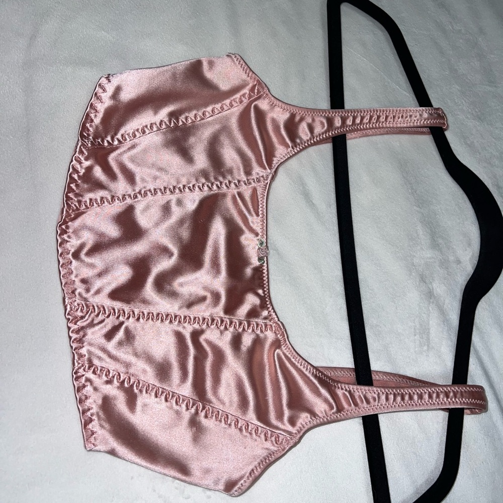 Satin Pink Bralette